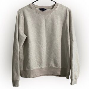 Lands' End Women's Cream Crew Neck Sweater